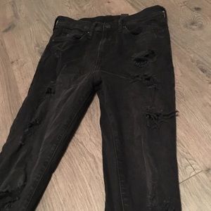 H&M Black Ripped Jeans